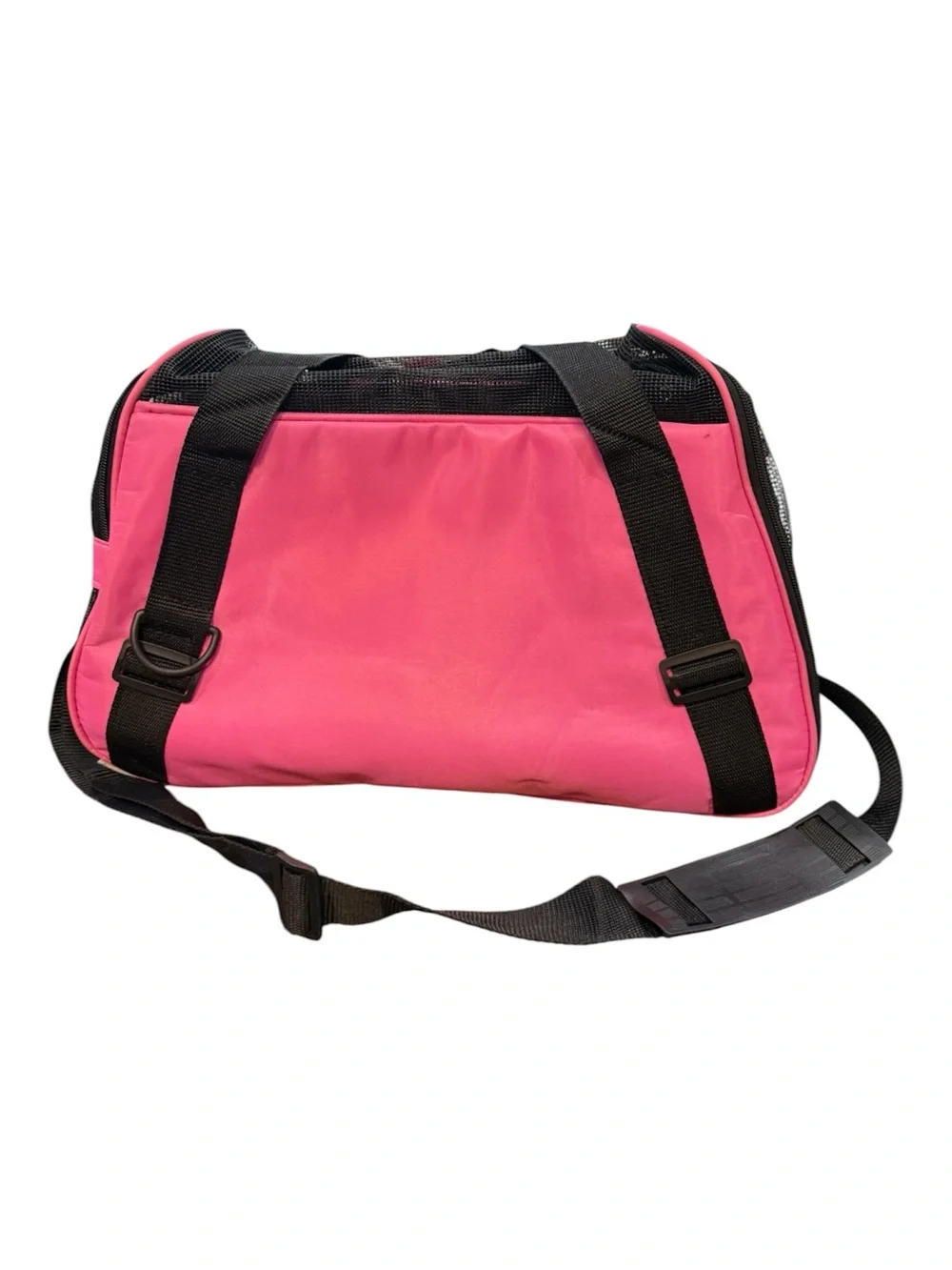 Pink and Black Pet Carrier Bag for Small Dogs and Cats